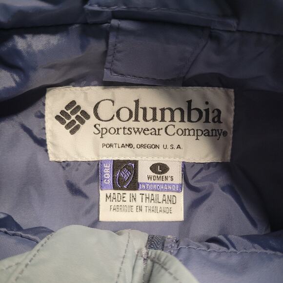 Vintage Columbia Bugaboo Jacket Womens Large Blue Interchange 3-in-1 Outdoor - Picture 9 of 13